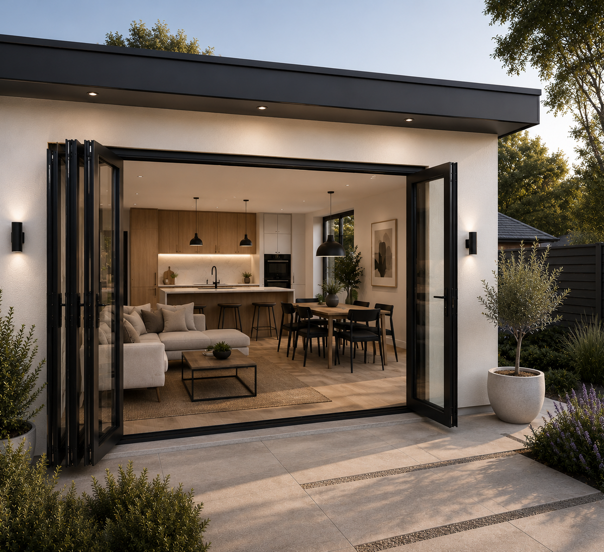 120"x96" Custom Energy Efficient Aluminum Bifold Door