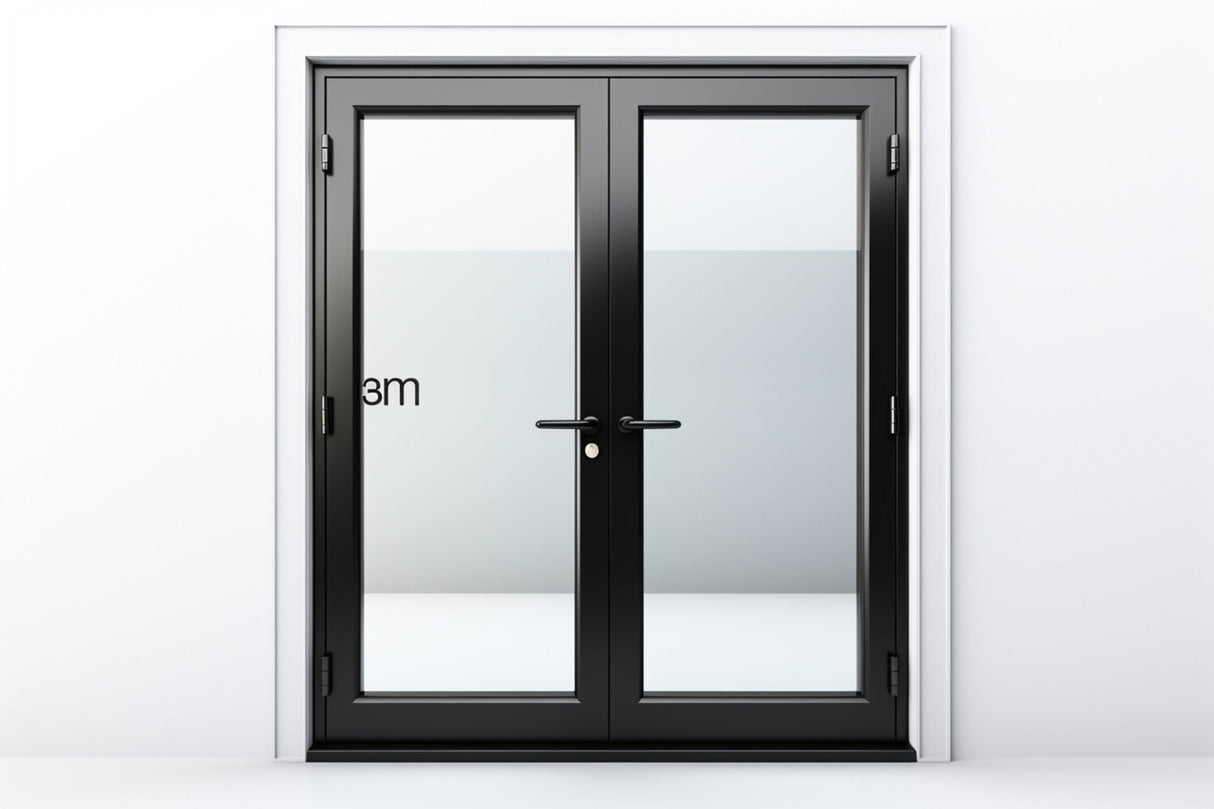 Aluminum French Door 72"Wx96"H - Black image