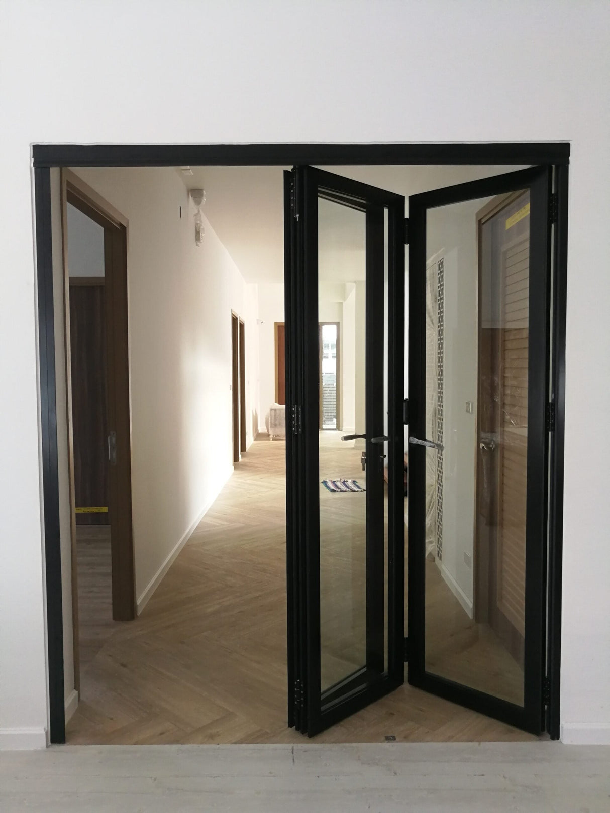 Aluminum Bifold Door 60"Wx80"H - OUT SWING FROM EXTERIOR VIEW image 5