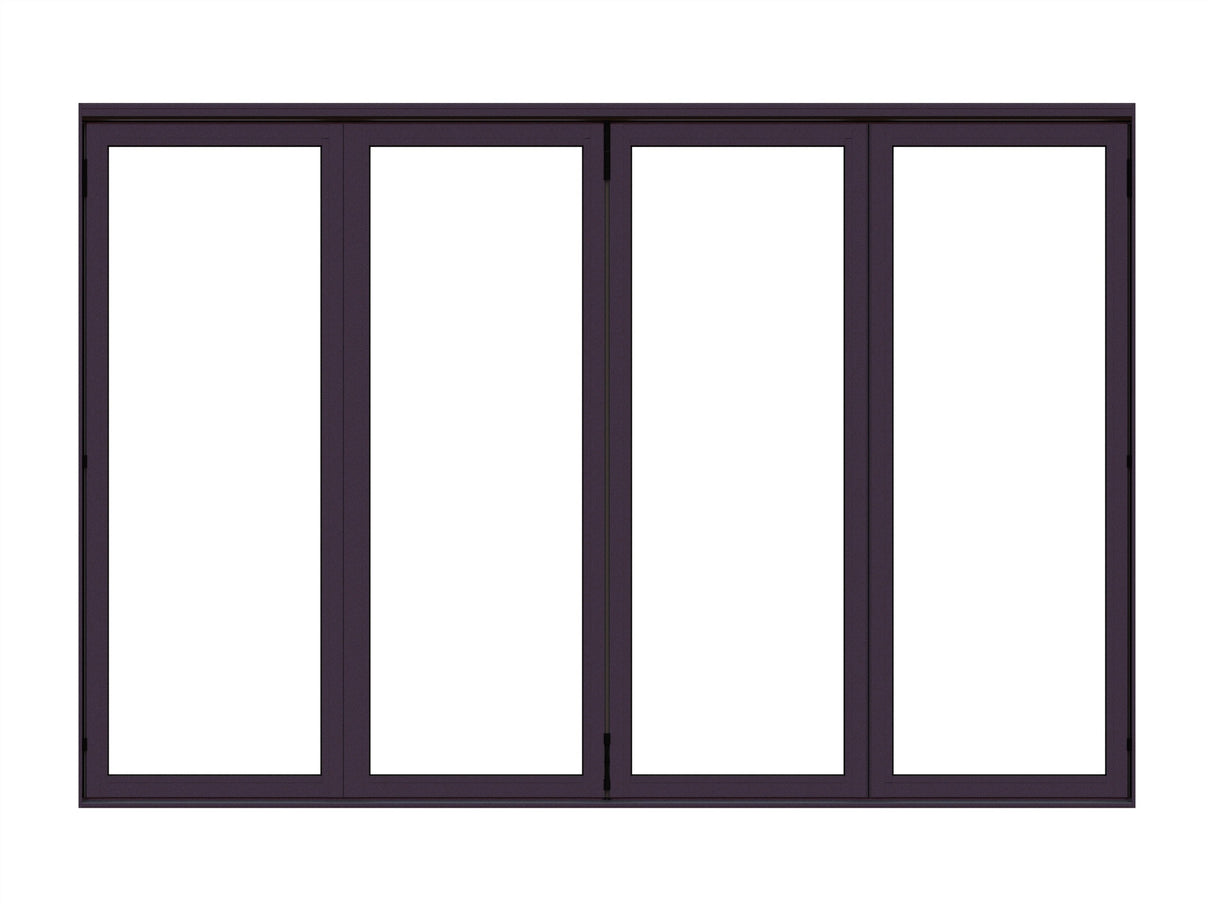 Aluminum Bifold Door 120"Wx96"H - OUT SWING FROM EXTERIOR VIEW image 6