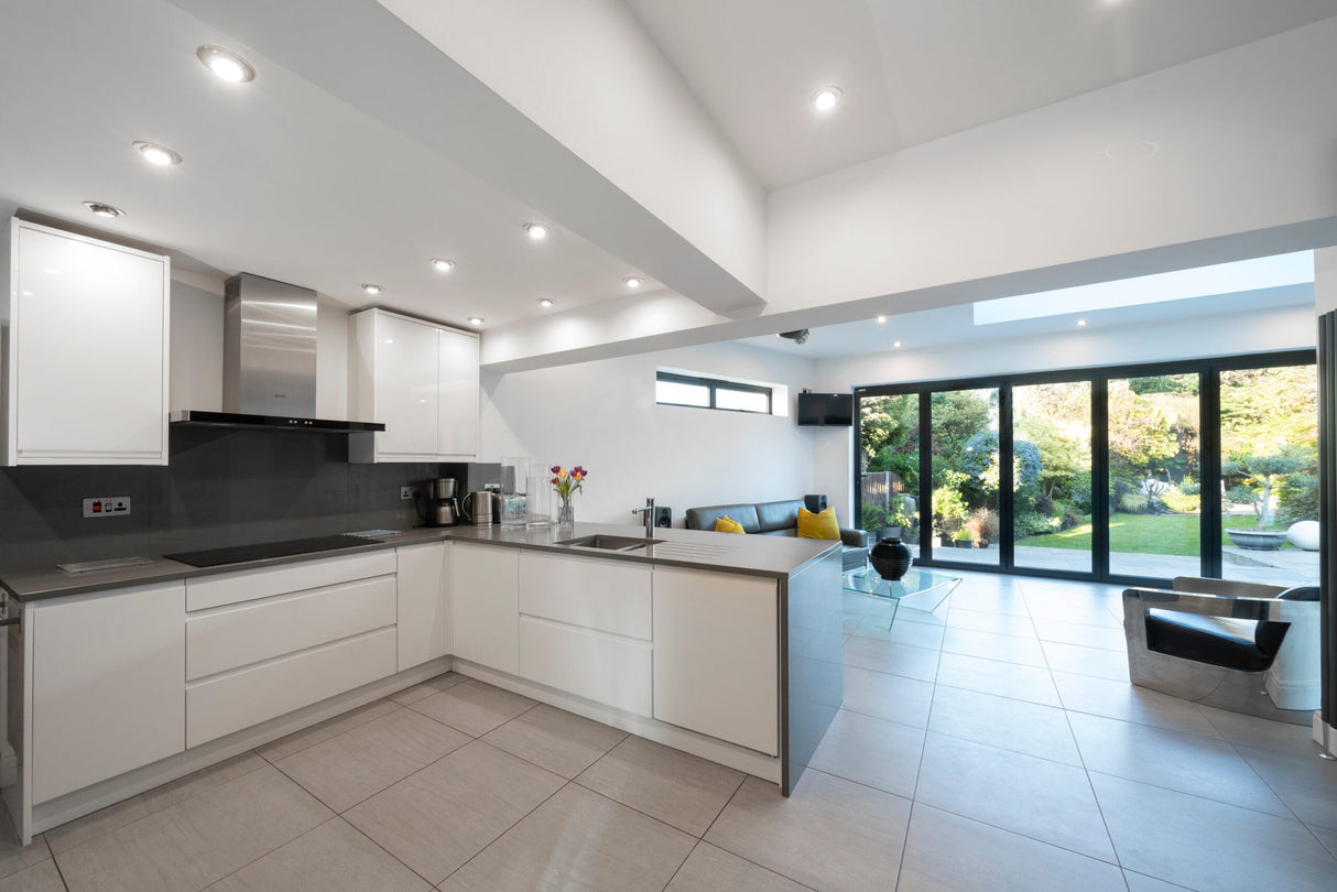 Aluminum Bifold Door 216"Wx96"H - OUT SWING FROM EXTERIOR VIEW image 17