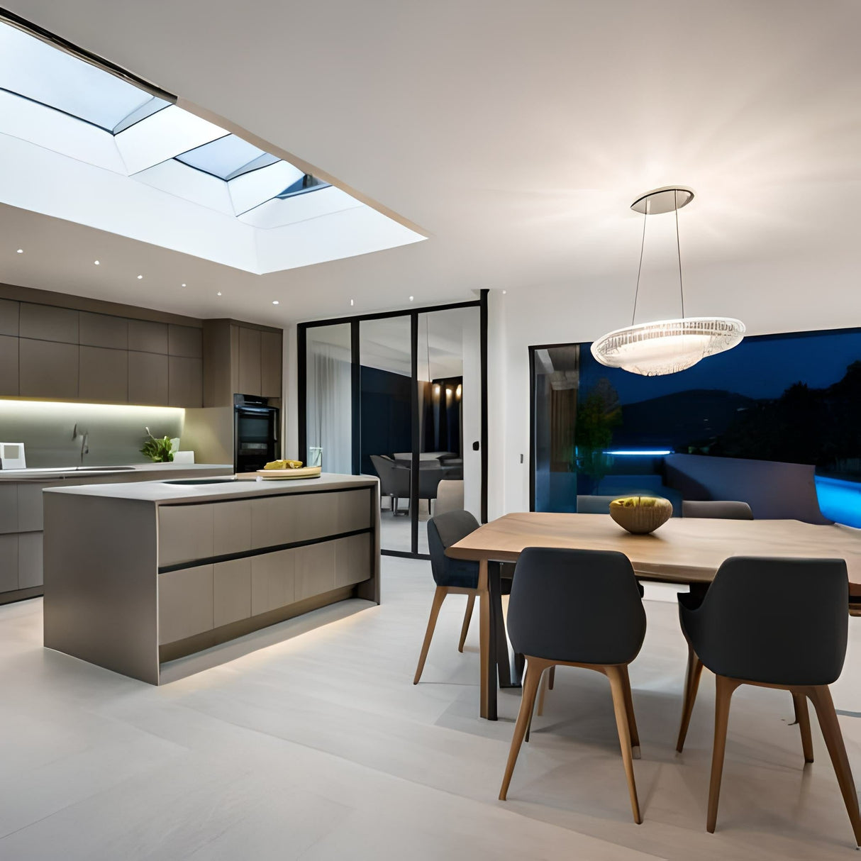 Aluminum Bifold Door 120"Wx96"H - OUT SWING FROM EXTERIOR VIEW image 18