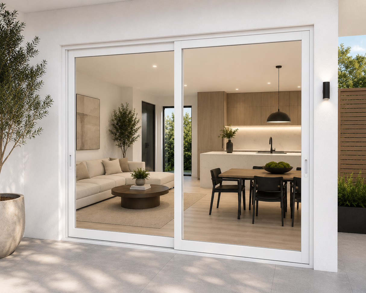 72"x96" Custom Energy Efficient Aluminum Sliding Doors