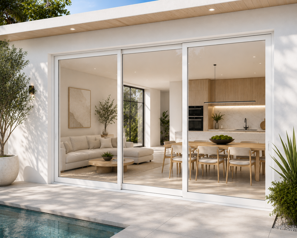144"x96" Custom Energy-Efficient Aluminum Sliding Doors