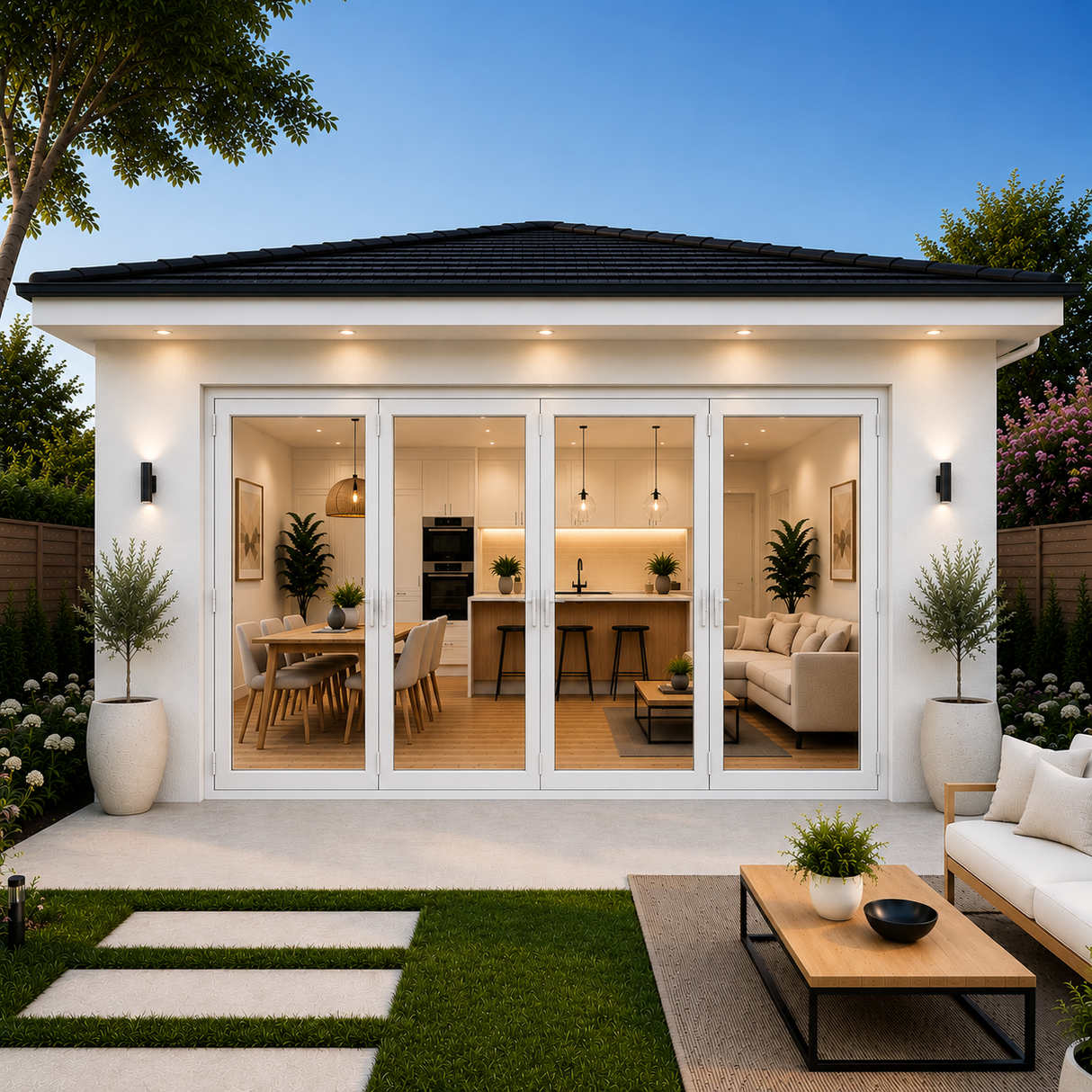 120"x96" Custom Energy Efficient Aluminum Bifold Door