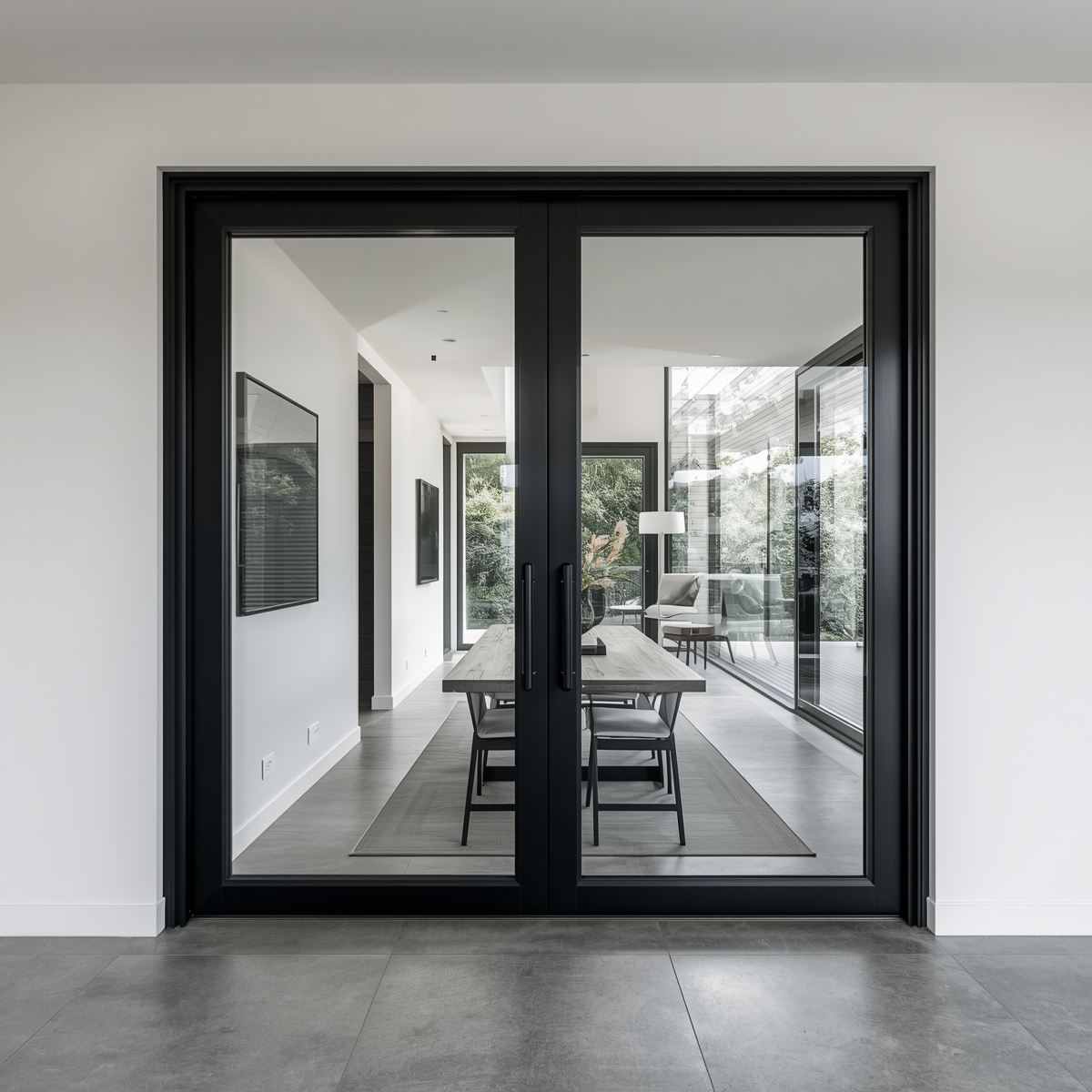 96"x80" Custom Energy Efficient Aluminum Sliding Doors