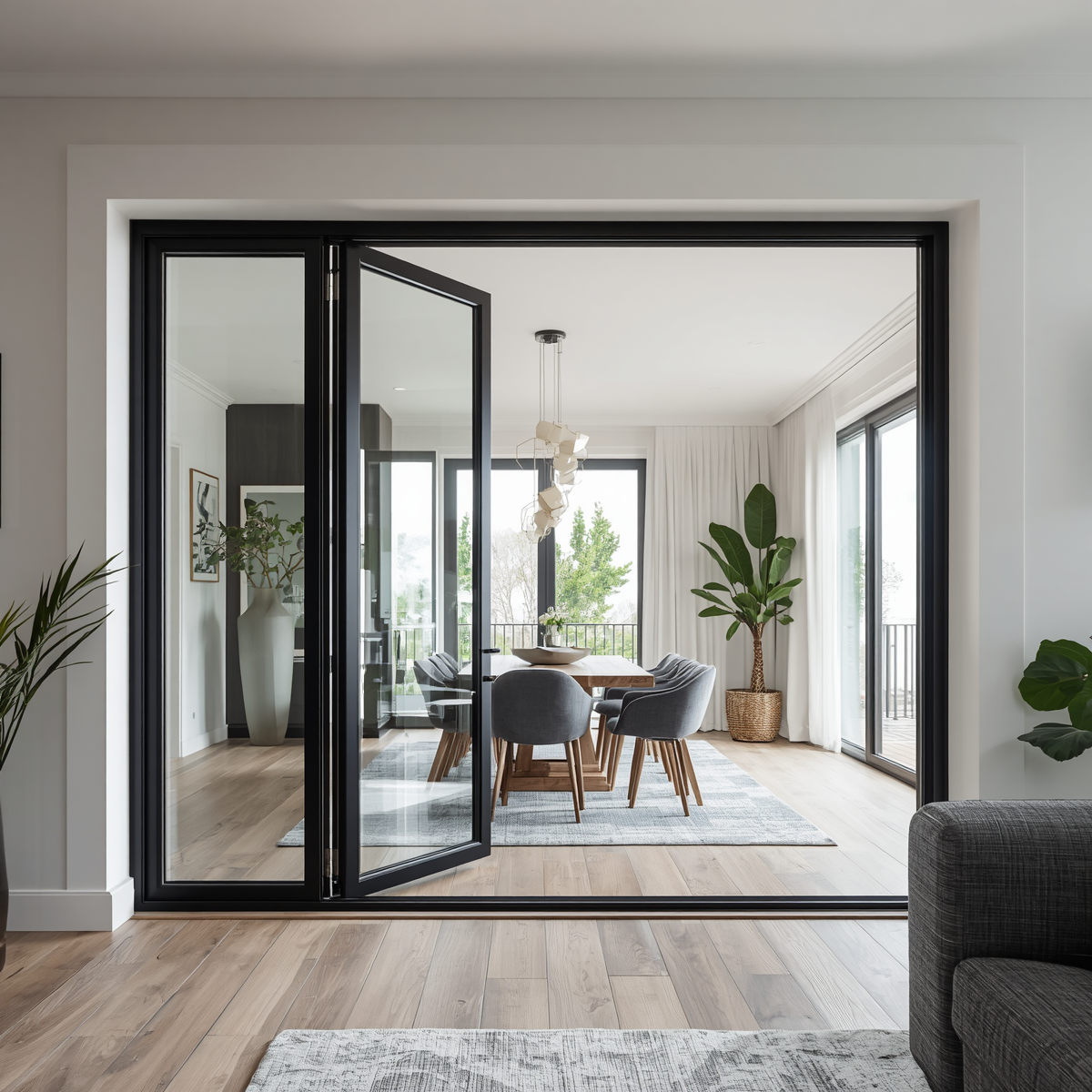 108"x96 Custom Energy Efficient Aluminum Bifold Door