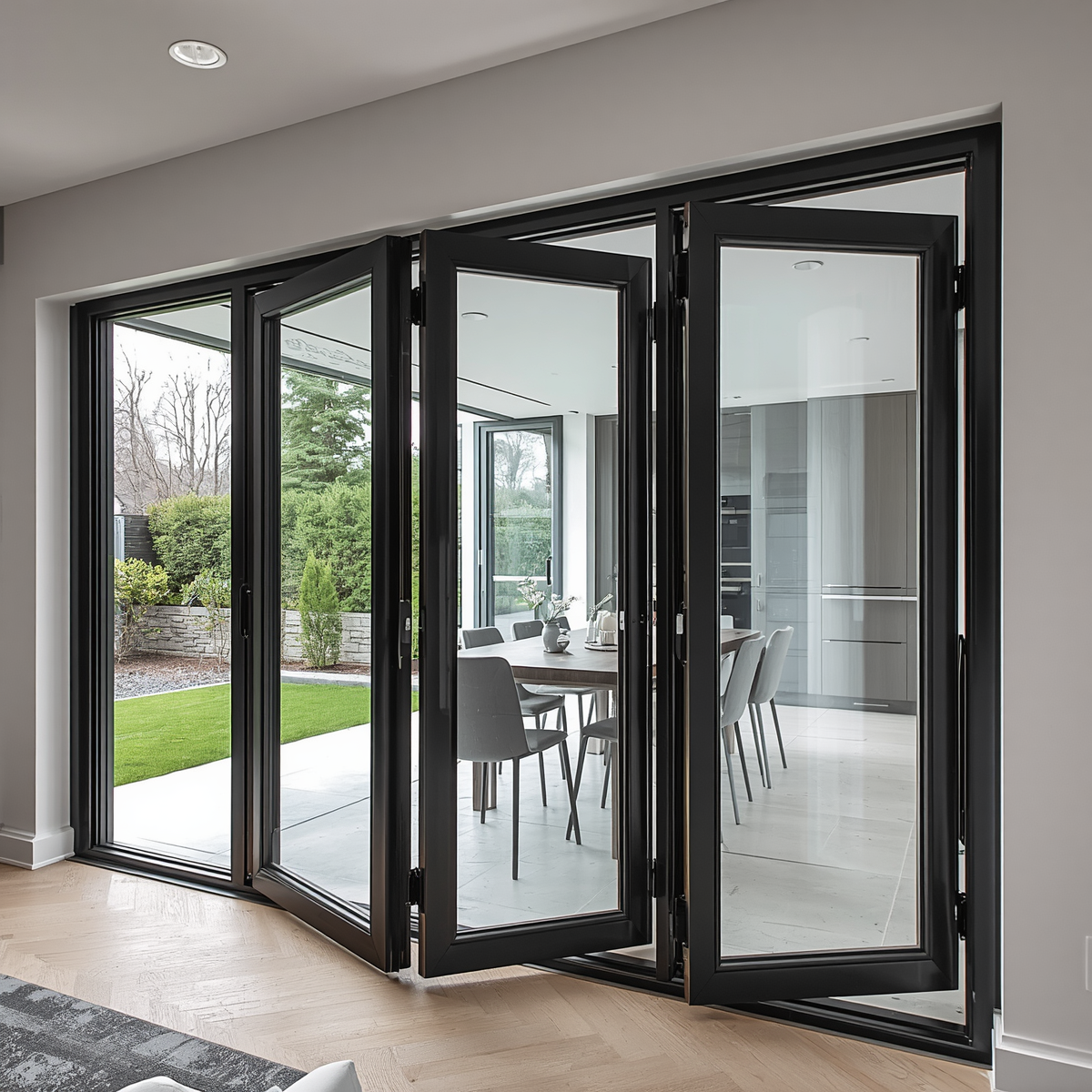 216"x80" Custom Energy Efficient Aluminum Bifold Door