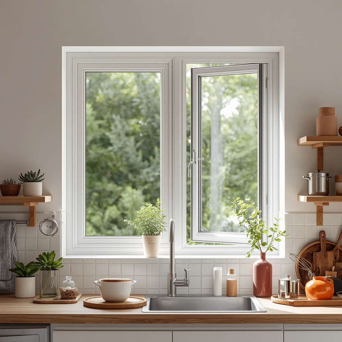 48"x36" Custom Energy-Efficient Aluminum Bifold Window