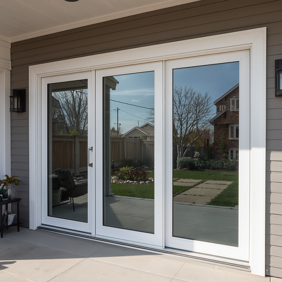 168"x96" Custom Energy-Efficient Aluminum Sliding Doors