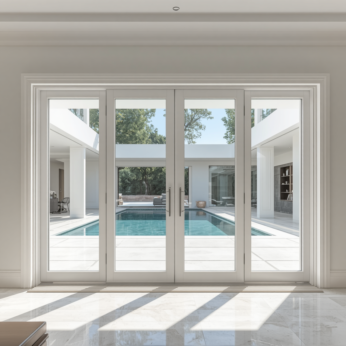168"x96" Custom Energy-Efficient Aluminum Sliding Doors