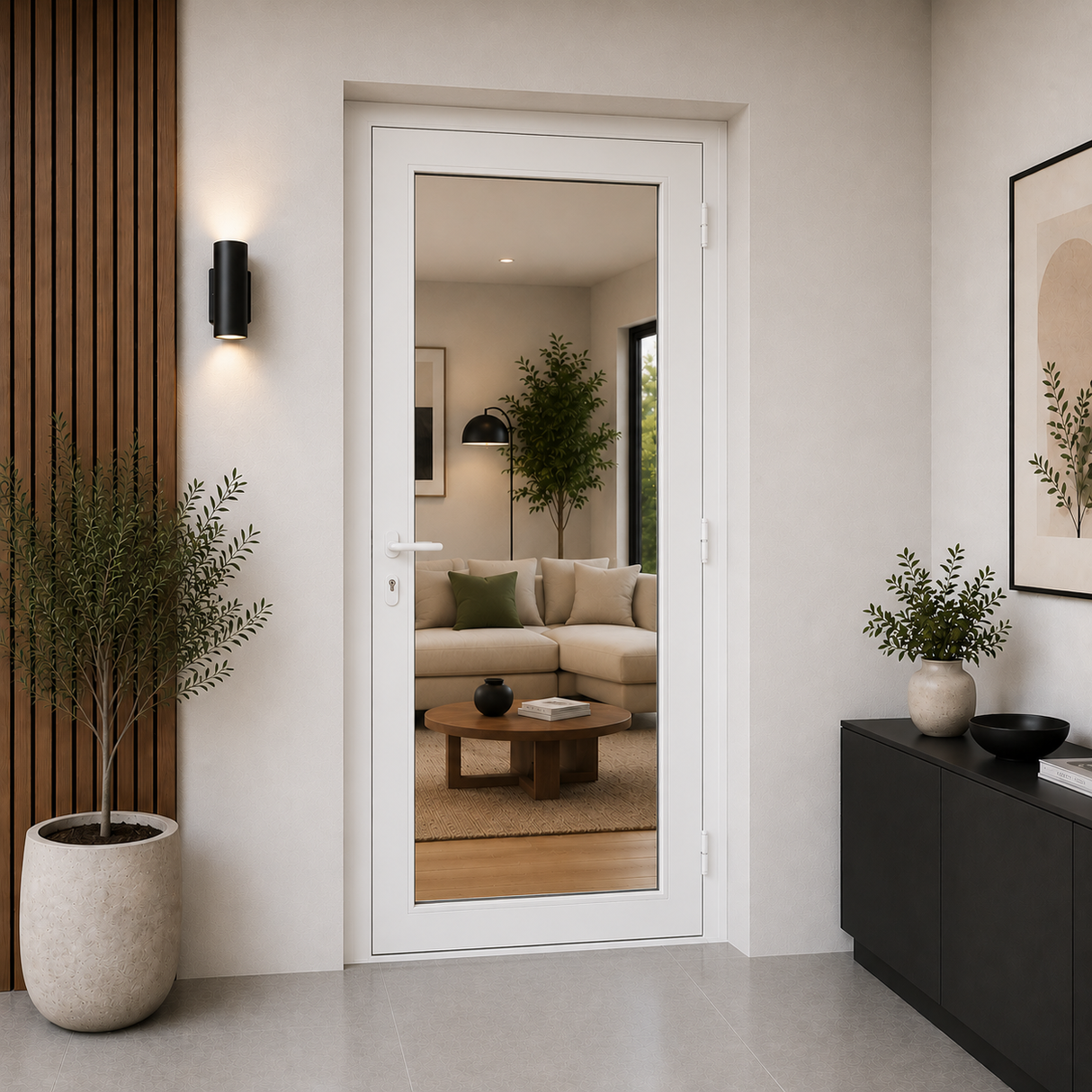 32"x96" Custom Energy-Efficient Aluminum French Door