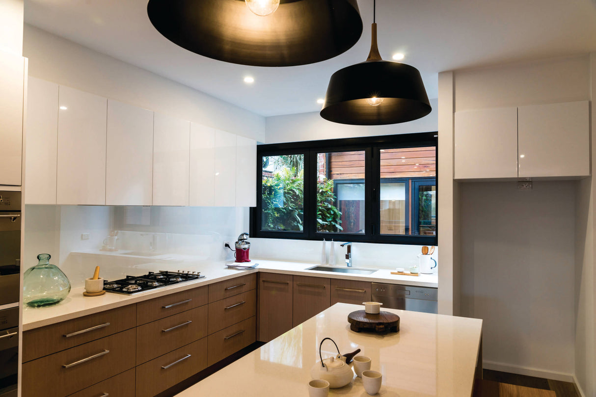 Door Window Direct Aluminum Bifold Window 96"Wx48"H - OUT SWING FROM EXTERIOR VIEW image 7