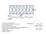 Aluminum Bifold Door 216"Wx80"H - OUT SWING FROM EXTERIOR VIEW image 1