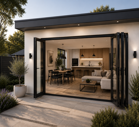 144"x80" Custom Energy Efficient Aluminum Bifold Door