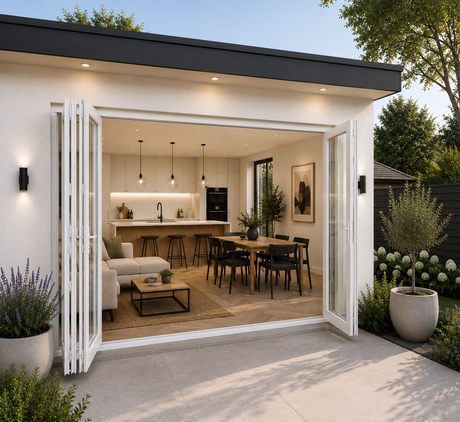 144"x80" Custom Energy Efficient Aluminum Bifold Door