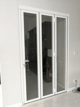 Aluminum Bifold Door 120"Wx80"H - OUT SWING FROM EXTERIOR VIEW image