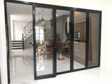 Clearance - Aluminum Bifold Door 96"Wx96"H - OUT SWING EXTERIOR VIEW image 5