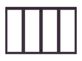 Aluminum Bifold Door 120"Wx96"H - OUT SWING FROM EXTERIOR VIEW image 6