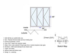 96" x 96" Custom Energy Efficient Aluminum Bifold Door