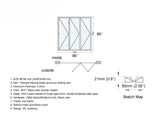 96" x 96" Custom Energy Efficient Aluminum Bifold Door