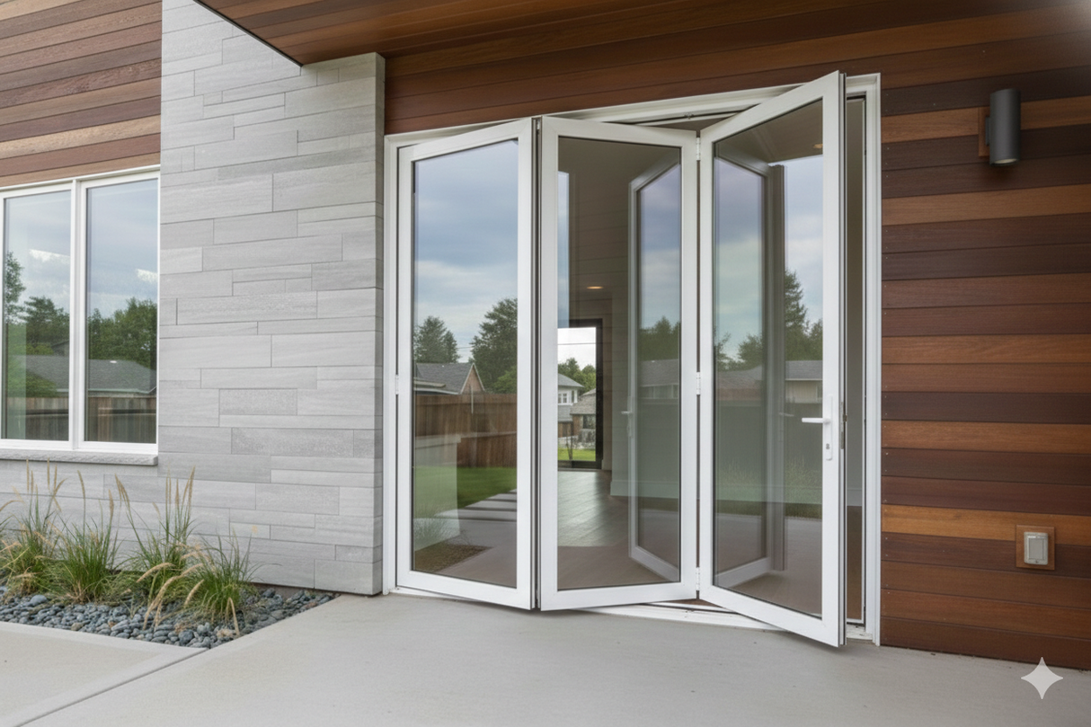 96_x_80_Aluminum_Bifold_Door_white_left