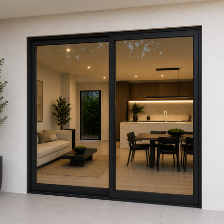 72"x80" Custom Energy Efficient Aluminum Sliding Doors