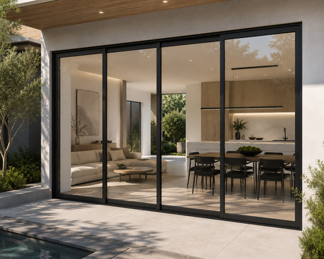 144"x96" Custom Energy-Efficient Aluminum Sliding Doors