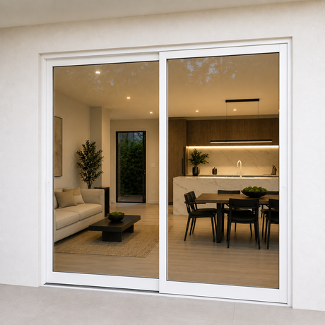 120"x80" Custom Energy Efficient Aluminum Sliding Doors