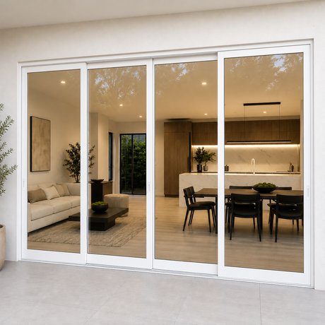 144"x96" Custom Energy-Efficient Aluminum Sliding Doors