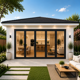 192"x96" Custom Energy Efficient Aluminum Bifold Door