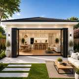 120"x96" Custom Energy Efficient Aluminum Bifold Door