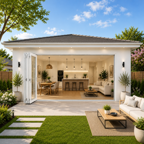 144"x80" Custom Energy Efficient Aluminum Bifold Door