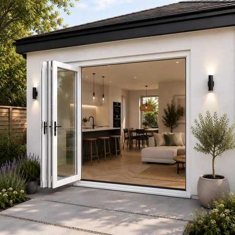 96″ x 80″ Custom Energy Efficient Aluminum Bifold Door