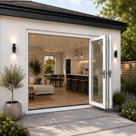 96″ x 80″ Custom Energy Efficient Aluminum Bifold Door