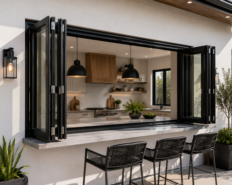 72"x48" Custom Energy Efficient Aluminum Bifold Window