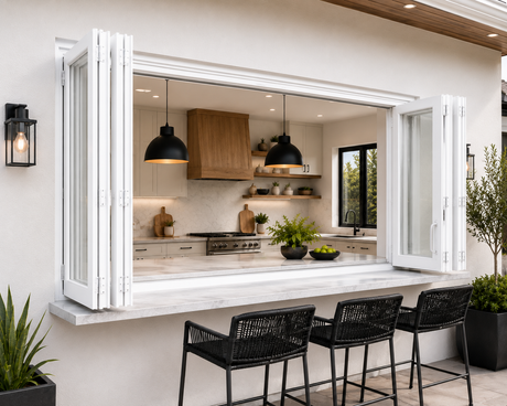 72"x48" Custom Energy Efficient Aluminum Bifold Window