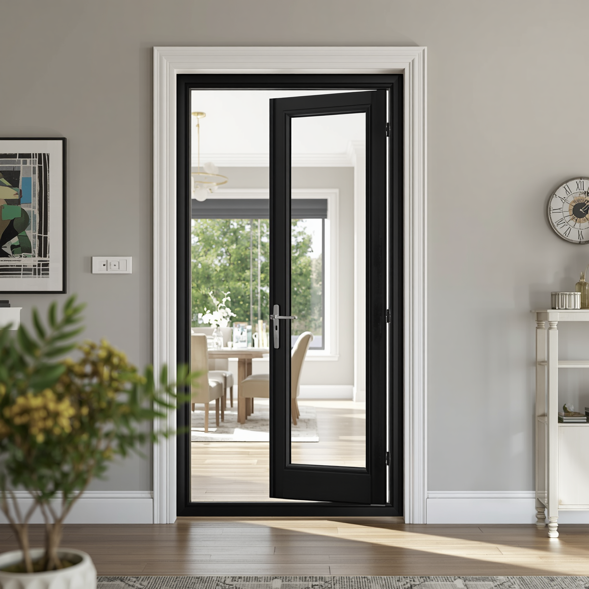 32"x96" Custom Energy-Efficient Aluminum French Door