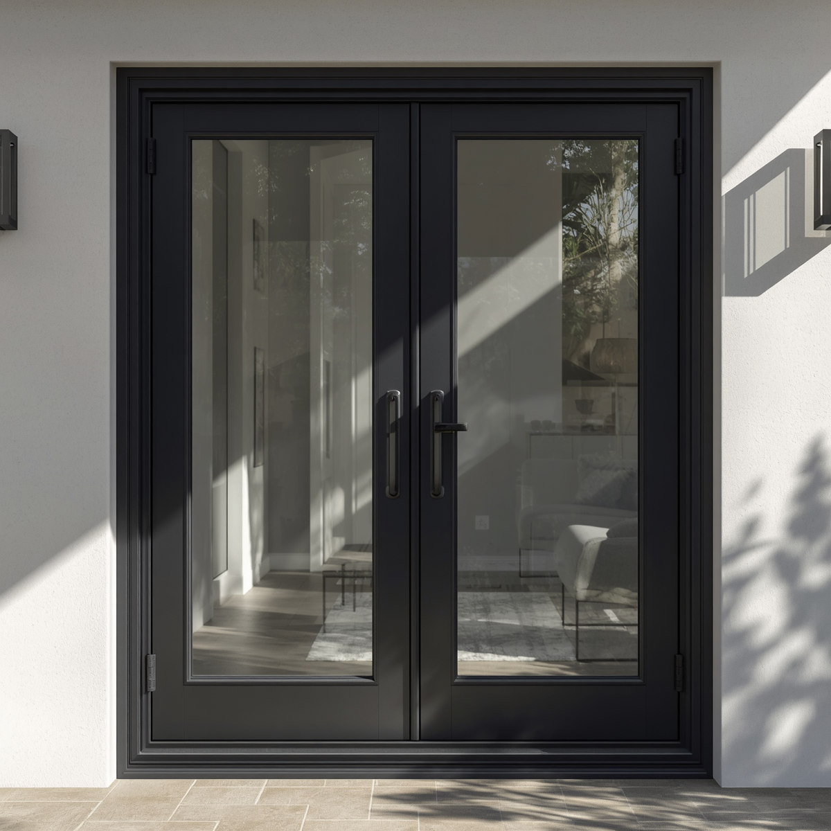 72"x96" Custom Energy Efficient Aluminum French Door