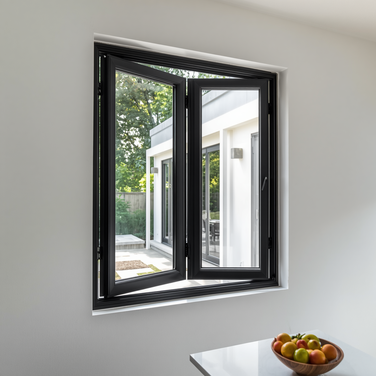36"x36" Custom Energy-Efficient Aluminum Bifold Window