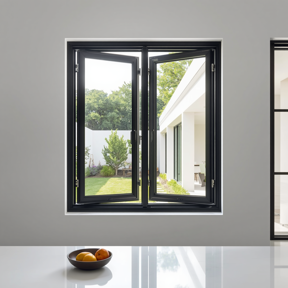 48"x42" Custom Energy-Efficient Aluminum Bifold Window