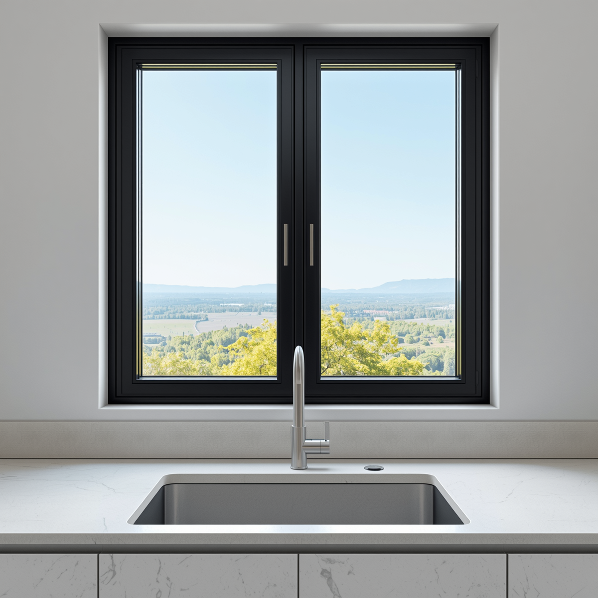48"x42" Custom Energy-Efficient Aluminum Bifold Window
