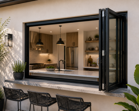 72"x48" Custom Energy Efficient Aluminum Bifold Window