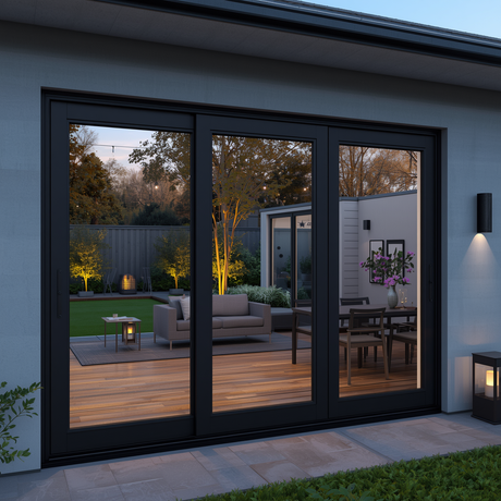 168"x96" Custom Energy-Efficient Aluminum Sliding Doors
