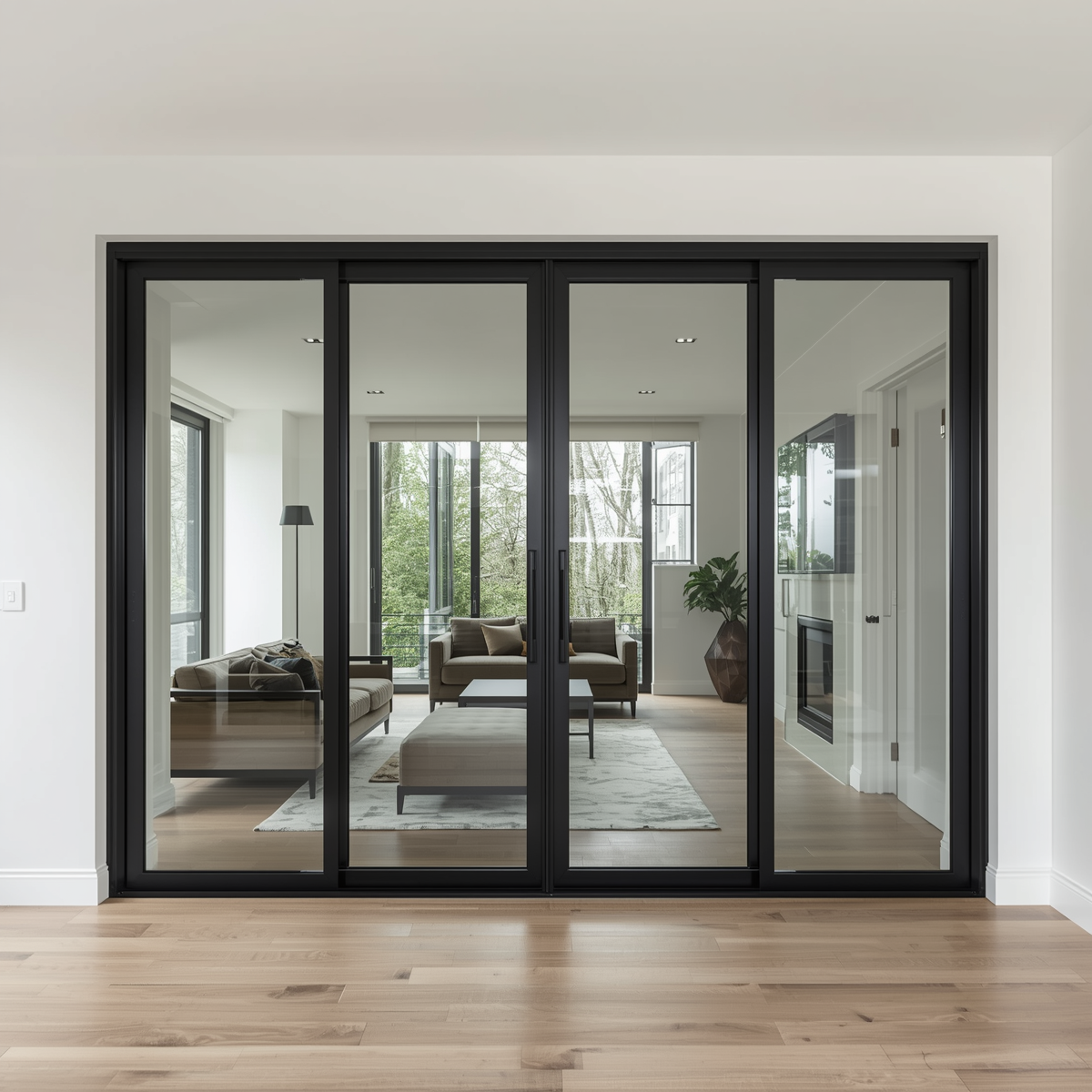 144"x96" Custom Energy-Efficient Aluminum Sliding Doors