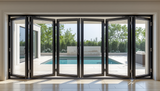 216"x96" Custom Energy Efficient Aluminum Bifold Door