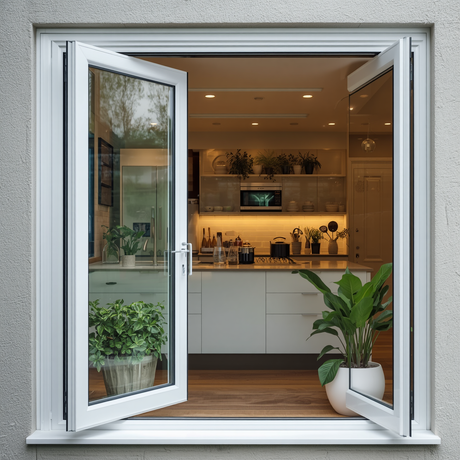 60"x60" Custom Energy-Efficient Aluminum Bifold Window