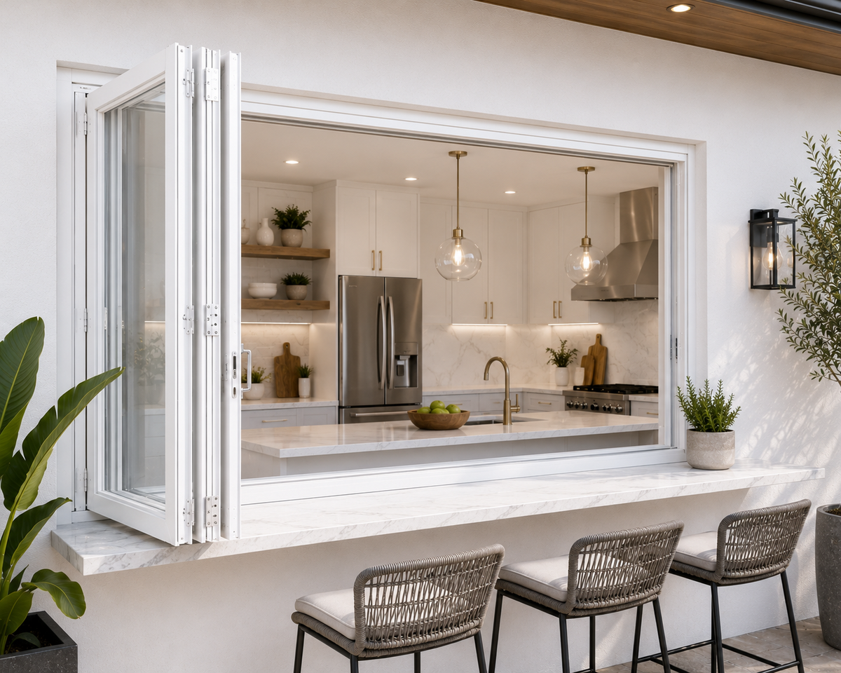 48"x42" Custom Energy-Efficient Aluminum Bifold Window