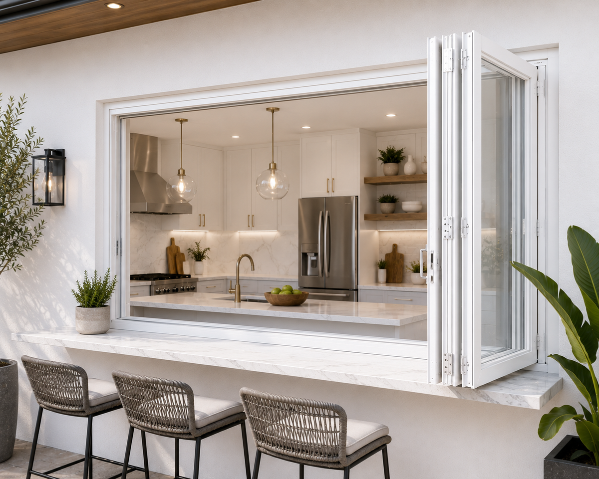 48"x42" Custom Energy-Efficient Aluminum Bifold Window