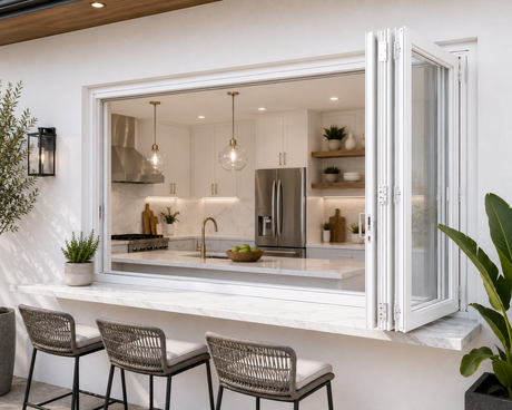 72"x48" Custom Energy Efficient Aluminum Bifold Window
